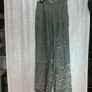 Vince xs satin green pants